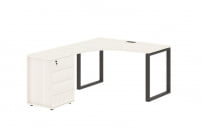 Стол эргономичный с тумбой левый EDIS EQCET 1318 L Ясень Траун Мокко_13