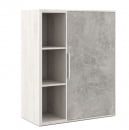 Шкаф средний с вертикальной нишей B-TONE BTN36151042 Вяз Бетон темный_2