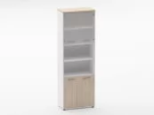 Шкаф 5 широкий верх стеклянная дверь Deka 10.23.191 Туя/Белый_92