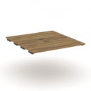 Двойной стол-приставка к двум опорным тумбам/шкафам CONCEPT CN.DSPR-008 Сандал Янтарный Антрацит_25