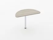 Приставка-полукруг для двух угловых столов Glassy 2.20 Орех_4