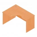 Стол компьютерный угловой Р.СКУ-14 (левый) Орех Гепланкт_17