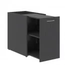 Тумба с выдвижной секцией XDLS 720 Легно Темный_0