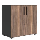 Шкаф с глухими малыми дверьми VELION VENEER VRLCS 80.1 Американский орех Яшма черная_23