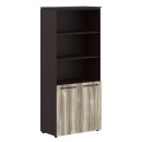 Шкаф с 1 комплектом глухих малых дверей MHC 85.5 Дуб Базель/Венге Магия_0