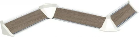 Плинтус кухонный пристенный ДО-007 Дуб Сонома трюфель_2