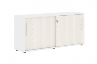 Шкаф с дверьми-купе EDIS ELC 1643 Ясень Траун Черный Белый_1