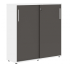 Шкаф с дверьми-купе EDIS EMC 1343 Дуб Денвер светлый Черный Белый_2