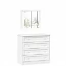 Комод с 4 ящиками с зеркалом Джулия Оникс серый_1