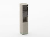 Шкаф высокий со стеклом и нишей Glassy 6.19.14Пр Венге_29