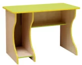 Стол компьютерный Юниор-11.1 Дуб молочный/Лайм_0