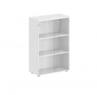 Шкаф средний двухдверный со стеклом Sigma SG.813.WH.GL Белый_44