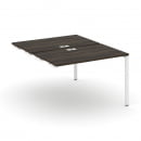 Двойной стол-приставка к опорным тумбам/шкафам CONCEPT CN.DSPR-002 Дуб Мали Белый_19