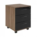 Тумба подкатная с 3 ящиками ASTI AST33931343 Дуб Черный_2