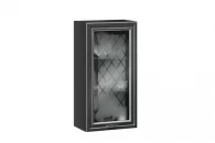 Шкаф кухонный 500 высокий со стеклом Италия ЛД 275.447.000 Черный Дуб темный_20