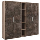 Шкаф высокий 4 створки B-TONE BTN36153431 Сосна Бетон светлый_10