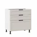 Тумба кухонная 800 с 3 ящиками (4) Джамис ЛД 296.160.000.095 Белый Кашмир_9