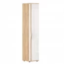 Шкаф одностворчатый глухой Марта-2 ЛД 136.010.000 Дуб золотой Белый глянец_0