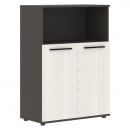 Шкаф с глухими малыми дверьми EDIS EMCS 85.3 Мокко Белый Мокко_26