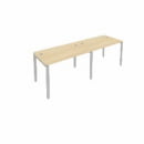 Рабочая станция на 2 раб.места Metal System Б.СМ-2.2 Акация/Серый_46