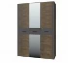 Шкаф трехдверный Куба ШР-3 с зеркалом Таксус Вольфрам_2