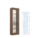 Пенал-витрина Ливорно ЛШ-7 Орех Донской_1