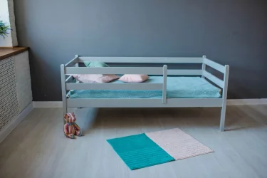 Детская кровать для девочки RooRoom VK-1с Серая