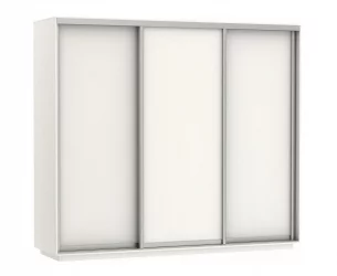 Шкаф-купе трехдверный Экспресс Трио Элемент 2400х2400h Белый снег