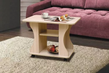 Журнальный столик на колесиках журнальный №11 Дуб млечный