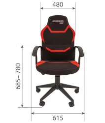 Геймерское кресло CHAIRMAN ДРАЙВ (GAME) 9 Новое (NEW) Черный-оранжевый