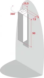 Распашной шкаф в гостиную Хоп Шелф Арт Беленый дуб