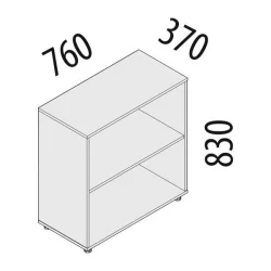 Каркас Шкафа 2 секции (К)63.41 Дуб кобург