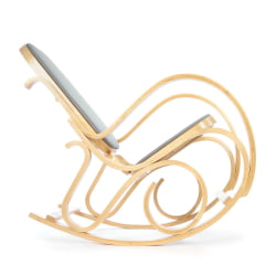 Кресло-качалка mod. AX3002-2 ткань светло-серая 2022