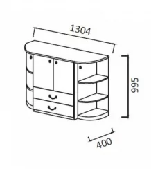Комод Комодино-3 Рамух Сандал