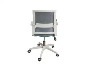 Кресло офисное Бит LB белый пластик Серый