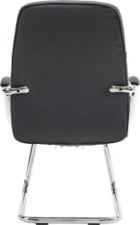 Кресло для посетителей Everprof Vesta CF Экокожа Черный