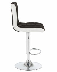 Стул барный DOBRIN CANDY (черно-белый) 2 шт