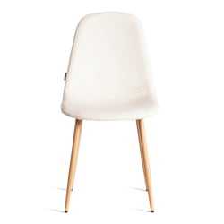 Металлический стул BREEZE (mod. JSC-58) Велюр/металл , 44 х 53 х 86 см, Light beige (светло-бежевый) HLR1 / натуральный