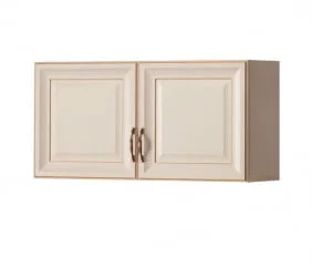 Настенный шкаф для гостиной Марлен 481 Кремовый белый Патина