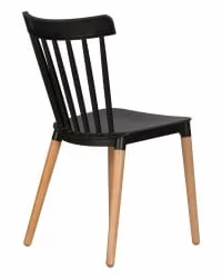 Стул обеденный DOBRIN THEO ножки светлый бук черный B-03