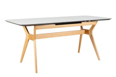 Стол раскладной Нарвик Glass 140-180 Automatic Natur/Light matte glass