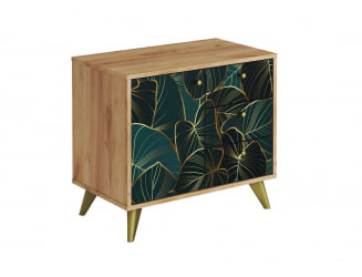 Комод Фьюжн КМ-002 дуб крафт золотой/TROPICAL