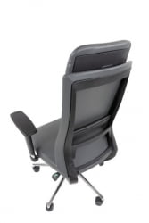 Офисное кресло CHAIRMAN 500 ЛЮКС (LUX) ЭКО экокожа Серый