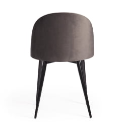 Стул MONRO (mod. 710) ткань/металл, 56х51х80 см, высота до сиденья 47 см, темно-серый barkhat 14/черный