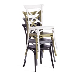 Стул CROSS (mod. PL24) пластик, 48 х 58 х 89 см, White (белый) 11954