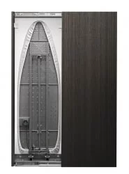 Дизайнерский шкаф Iron Slim Eco (правый, купе) Венге