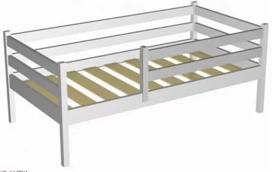 Бортик для деткой кровати RooRoom VK-33с Серый