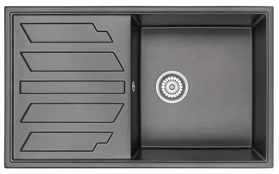 Кухонная мойка GRANULA 8601 Черный