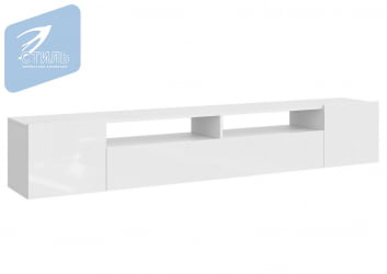 ТВ тумба Соло-16 TV Белый/Белый глянец