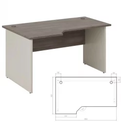 Стол эргономичный правый New Line NLN36315631 Дуб шамони темный